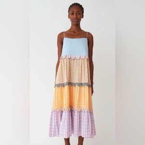 Stella Nova Lillibeth Dress Multi Checks Sz 4